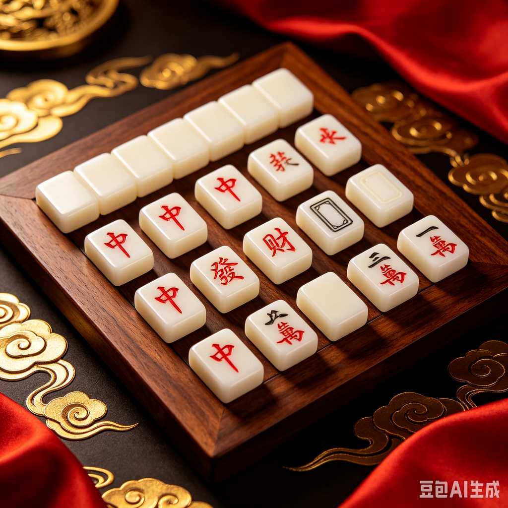 gradient blue mahjong tiles