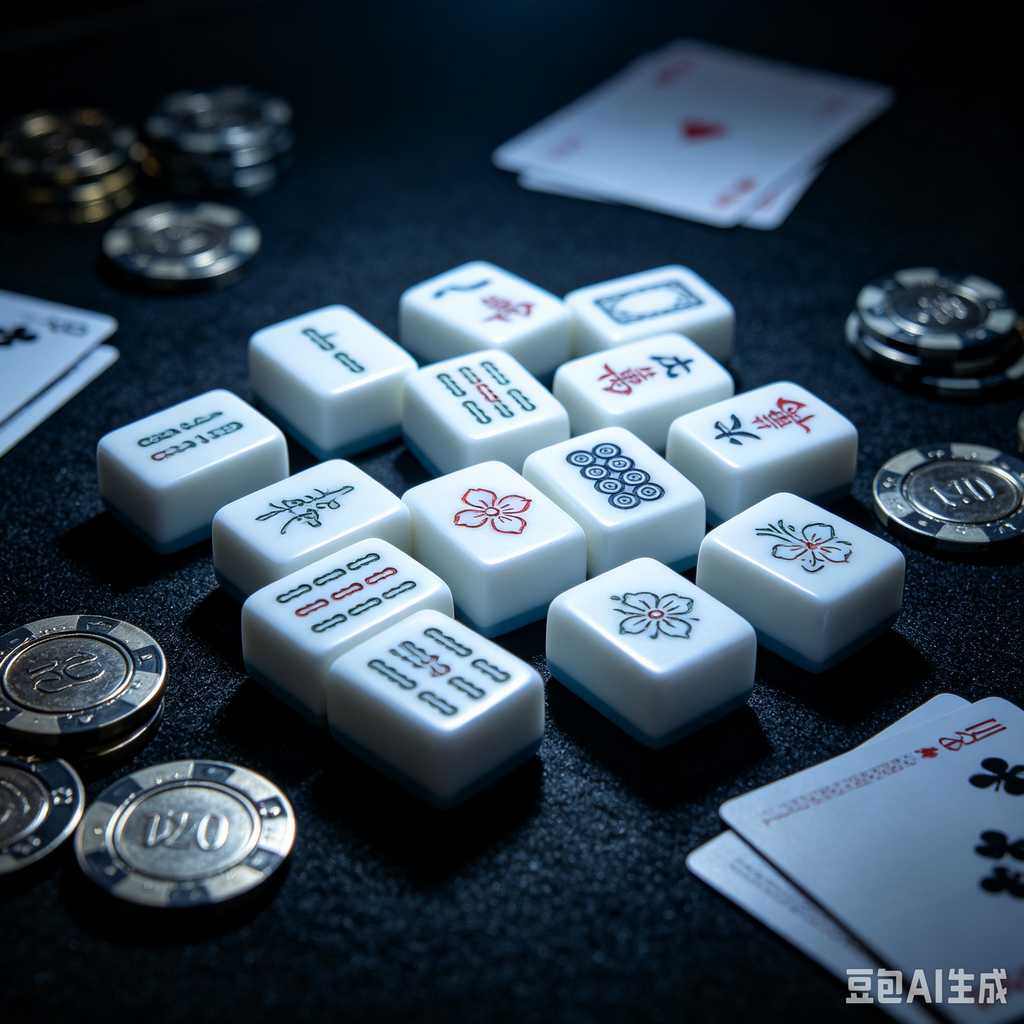 modern text mahjong tiles